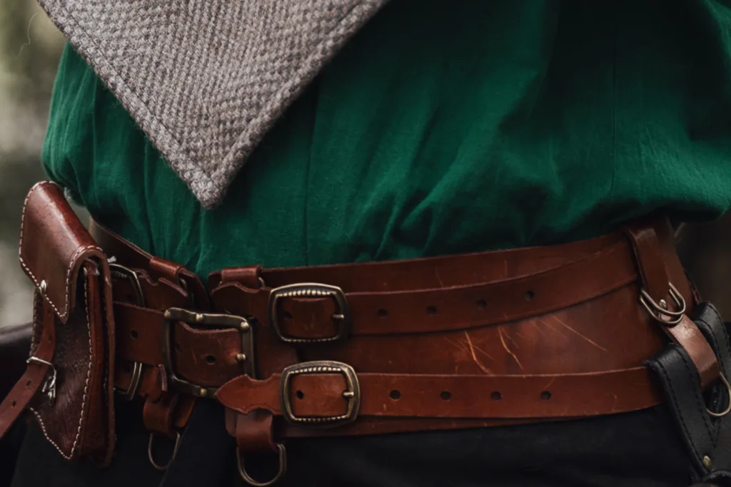 Leather belt